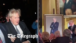 video: Watch: Boris Johnson unveils his official portrait