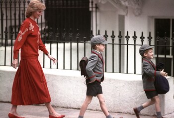 The Princess of Wales follows Harry, five years old, and William, seven, on Harry's first day at the Wetherby School in Notting Hill