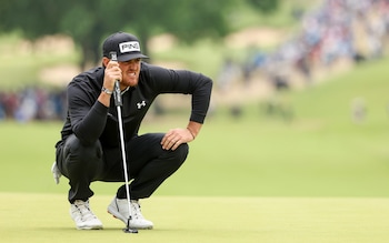 Mito Pereira of Chile lines up a putt on the first green during the final round of the 2022 PGA Championship at Southern Hills Country Club on May 22, 2022  - LIV Golf to name Mito Pereira on 2023 player roster