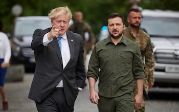 Johnson meets Ukrainian President Zelensky in Kyiv, Ukraine - 17 Jun 2022
