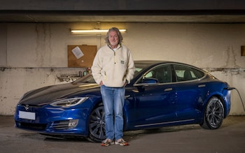James May with his electric car