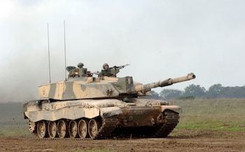 Soldiers from the British Army take part in a training exercise
