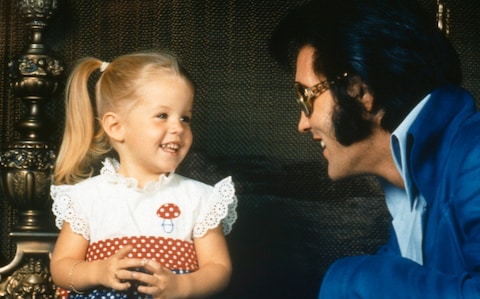 Elvis and his daughter Lisa Marie 