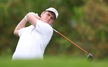 Robert MacIntyre of Great Britain & Ireland tees off on the third hole during the Friday Fourball matches of the Hero Cup at Abu Dhabi Golf Club - Robert Macintyre: 'I want to appear in the best event in the world - the Ryder Cup' 