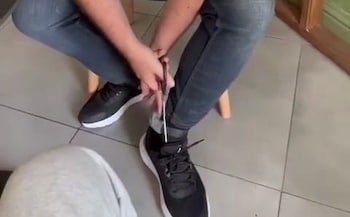 One Albanian - tagged after being charged with growing 800 cannabis plants in an illegal farm - even demonstrated in a video how to remove his ankle tag, using nothing more than kitchen scissors.