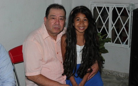 Carlos Arturo Sanchez-Coronado pictured with his daughter Sara Sanchez 