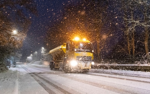 Commuters in the Northumbrian town of Corbridge faced disruption on Monday morning as gritters struggled to compete with the heavy snow